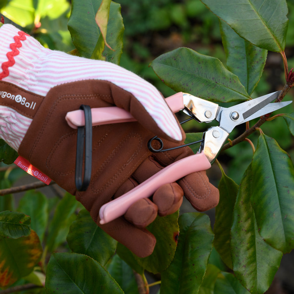 Blush Stripe Gardening Gloves