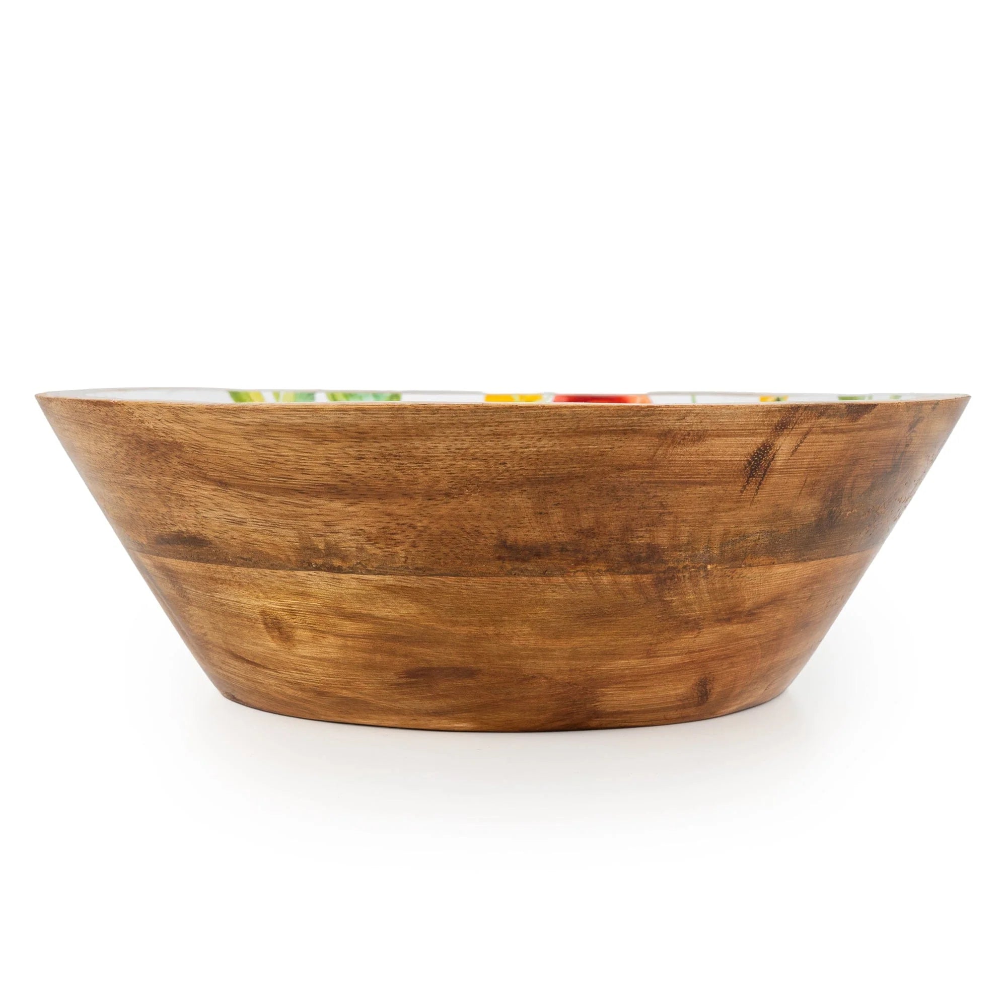 Mango Wood Tomato Salad Bowl