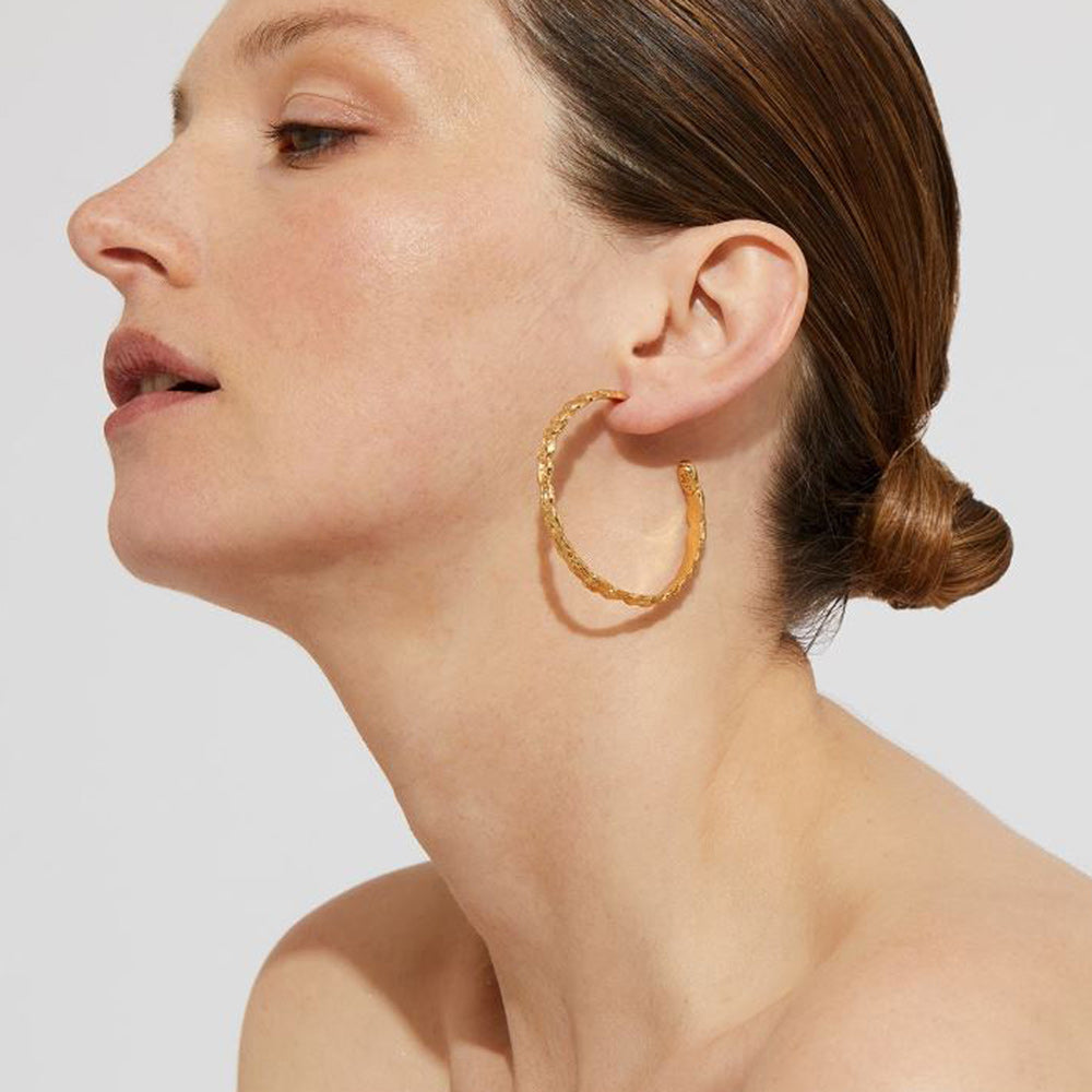 Liane Hoop Gold Earrings