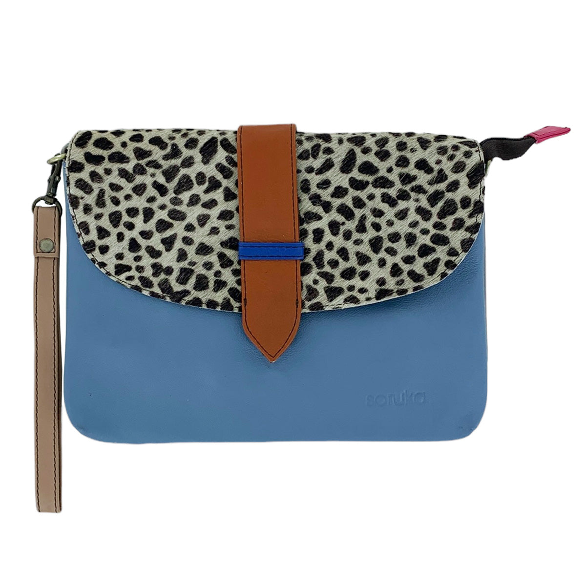 French Blue Saddle Bag