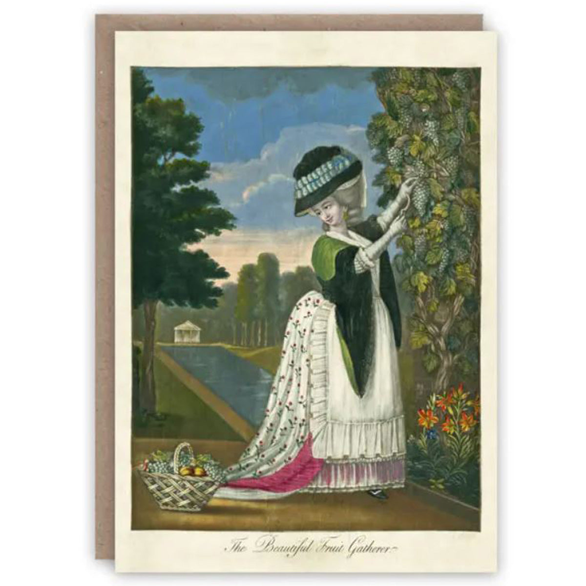 Beautiful Fruit Gatherer Greetings Card