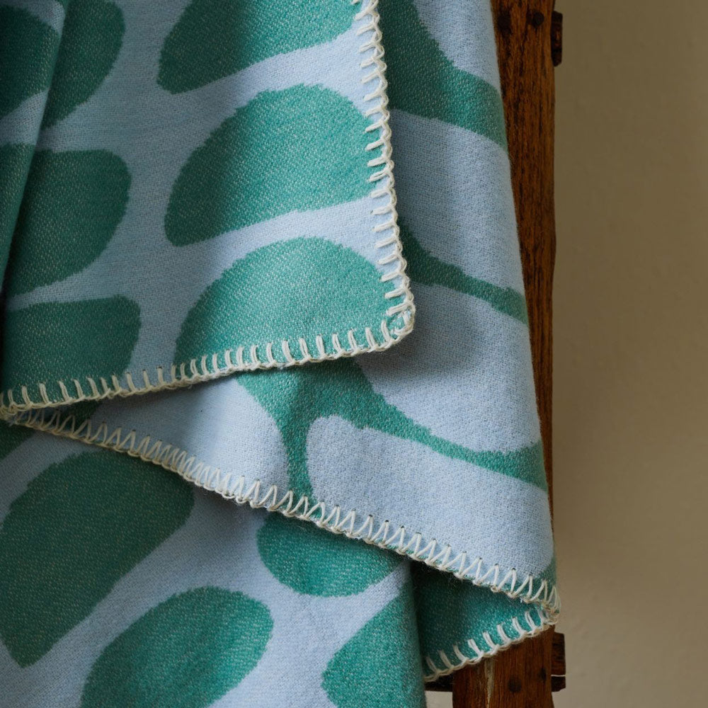 Halfmoon Green Cotton Throw