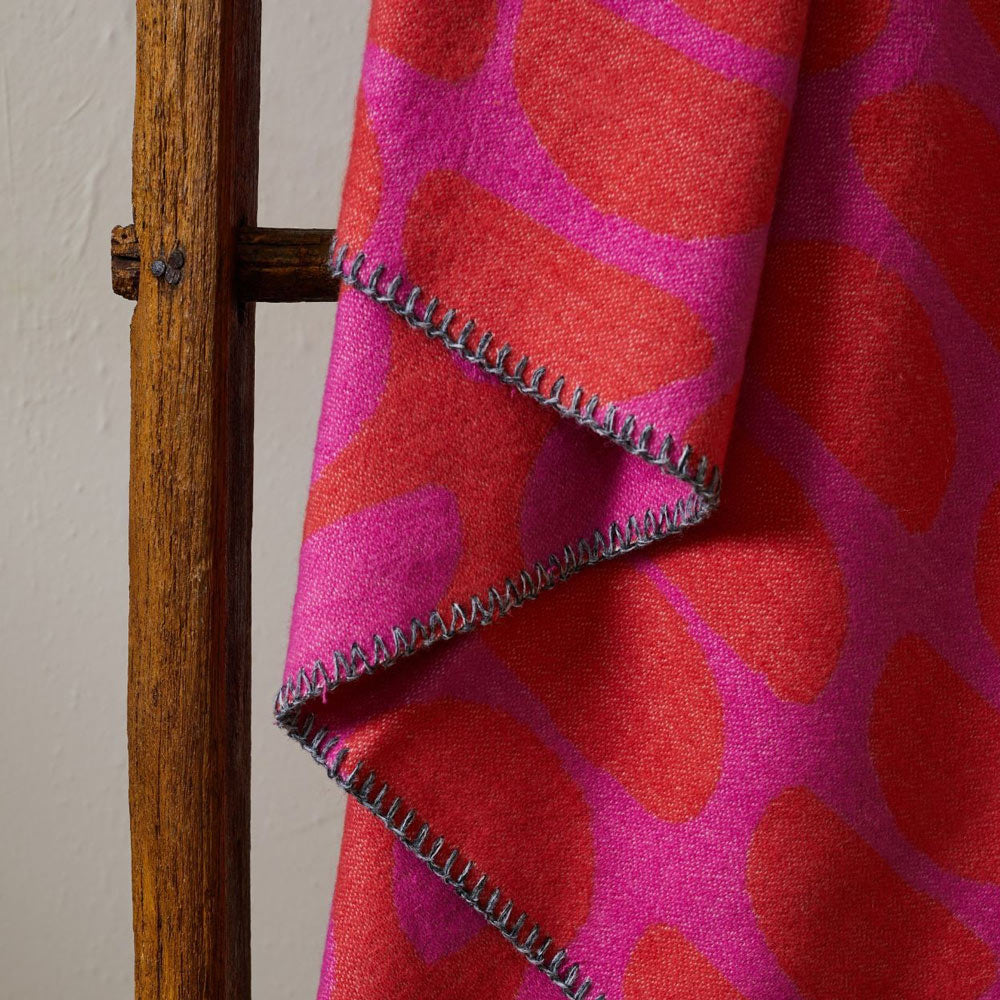 Halfmoon Pink Cotton Throw
