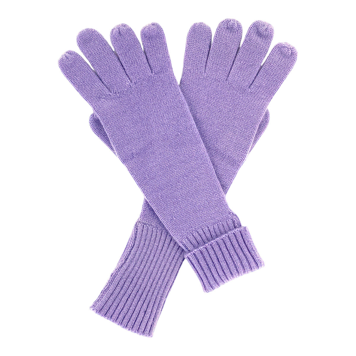 Lilac cashmere gloves