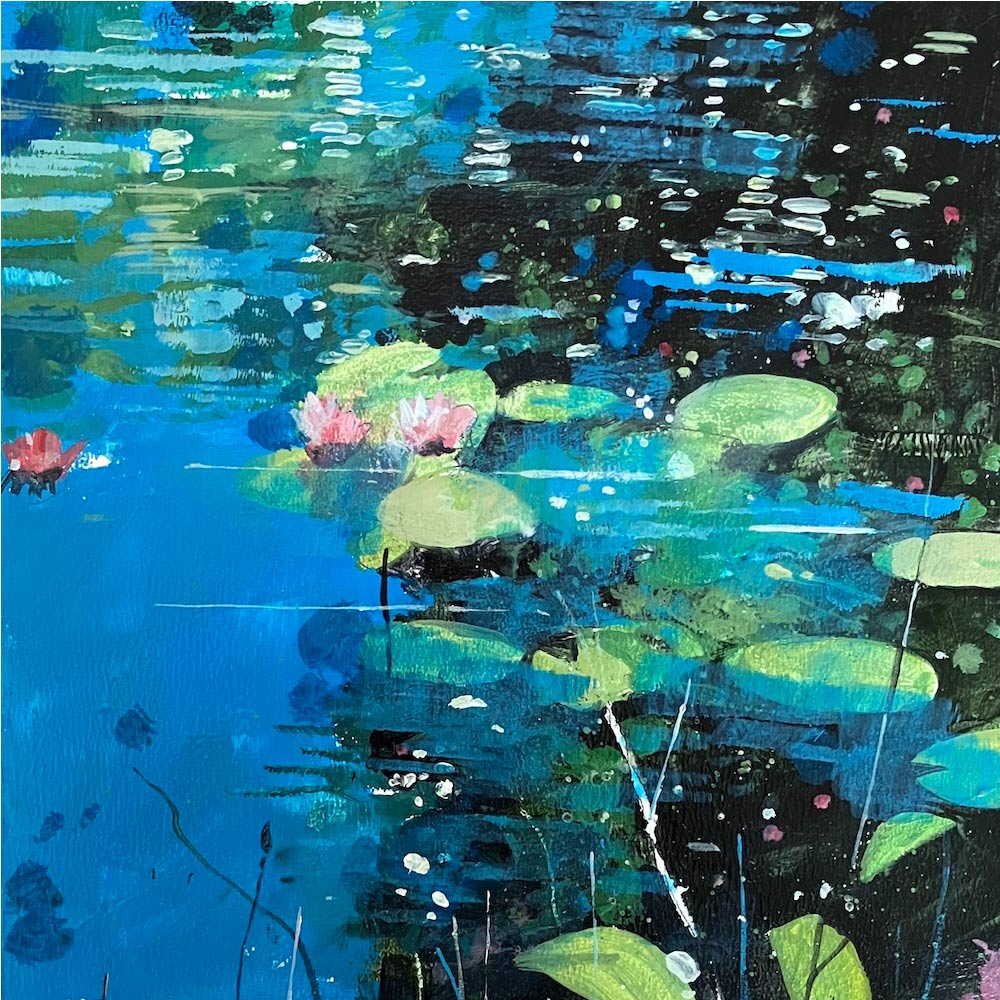 Lilies on the lake By Julian Sutherland-Beatson