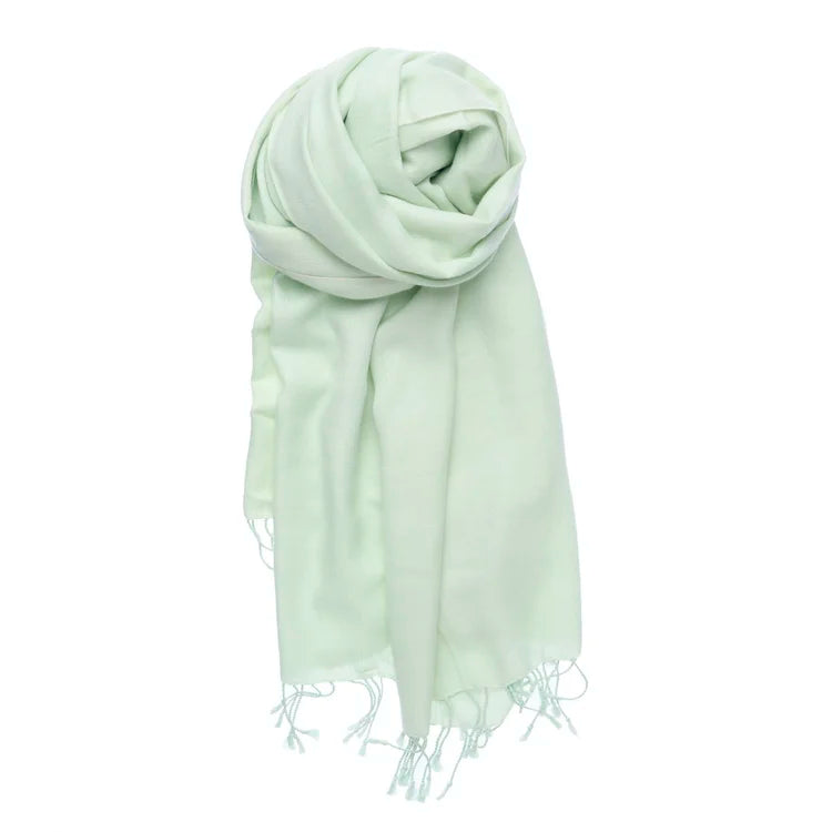 mint green pashmina