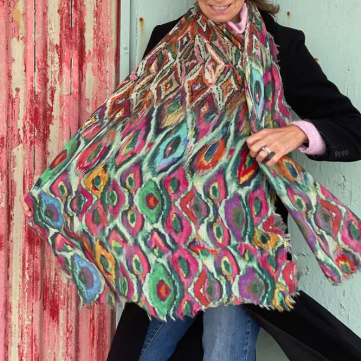 Moulin Parakeet Wool Scarf