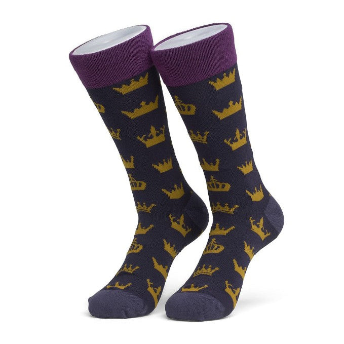 Navy Socks and Crowns
