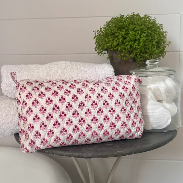 pink booty wash bag