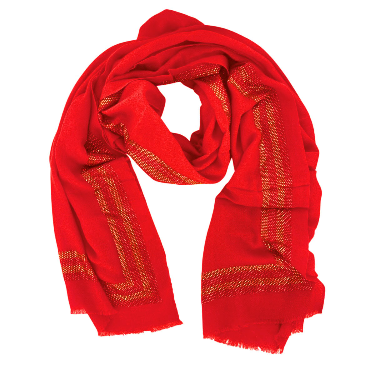 Scarlet Cashmere Pashmina Swarovski Wrap