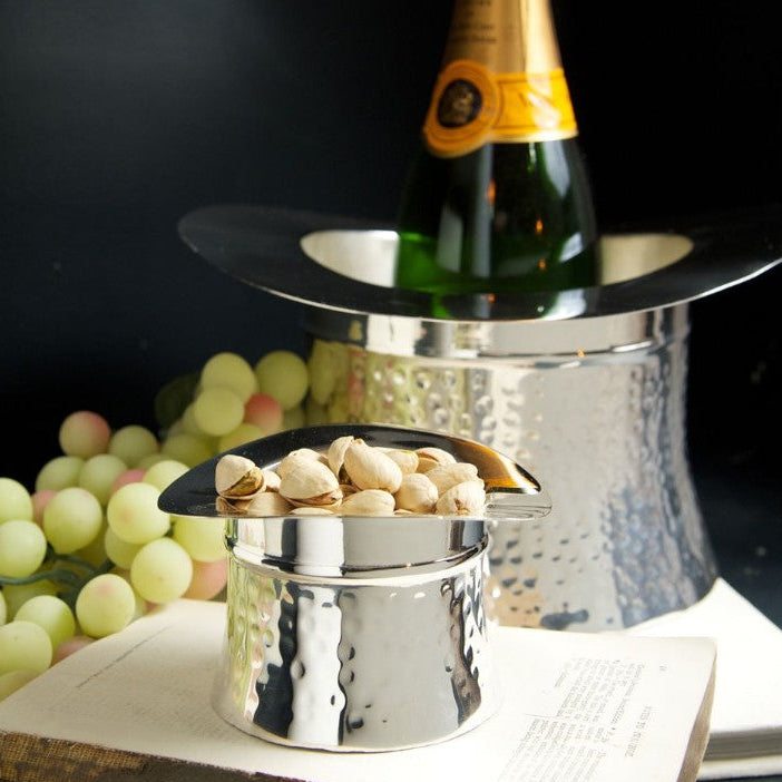 Top Hat Silver Wine Cooler