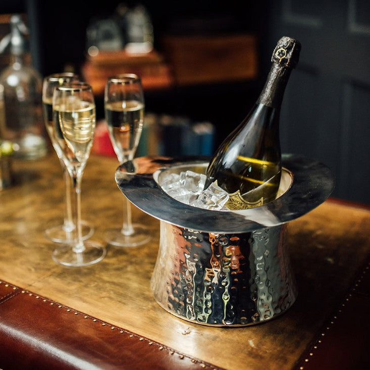 Top Hat Silver Wine Cooler