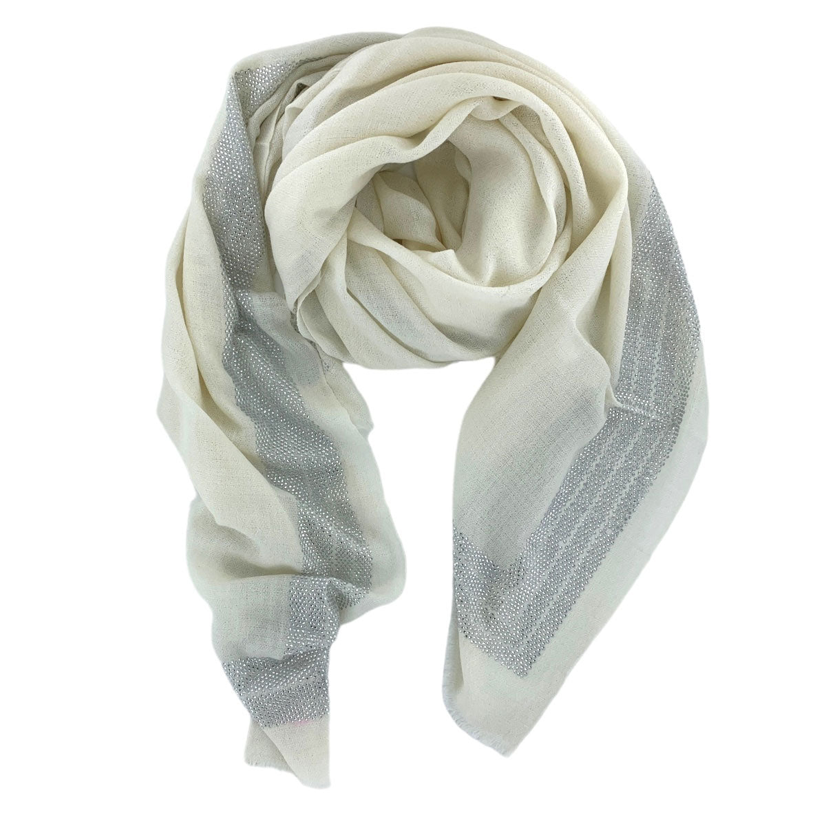 Warm White Swarovski Cashmere Wrap