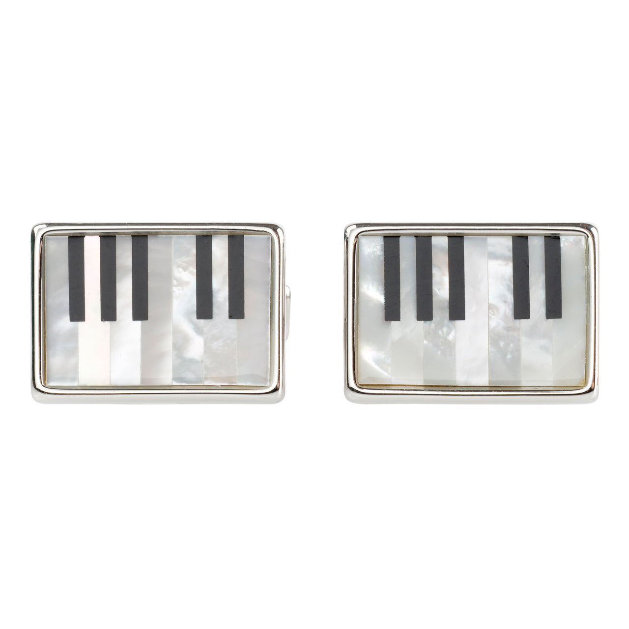 Mother of Pearl Piano Key Cufflinks