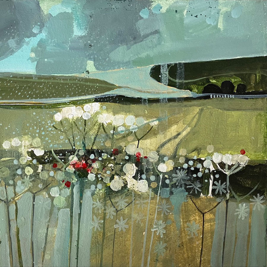 Cow Parsley and Downland 27.5.24 by Julian Sutherland-Beatson