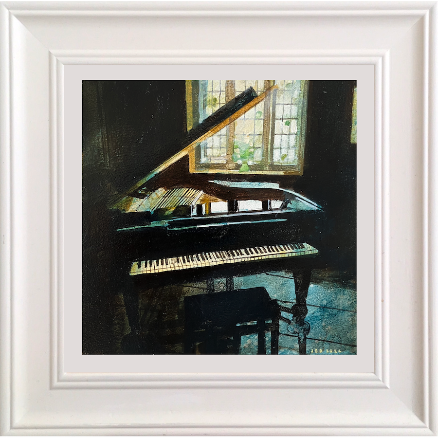 Piano in the Old Green Room by Julian Sutherland-Beatson