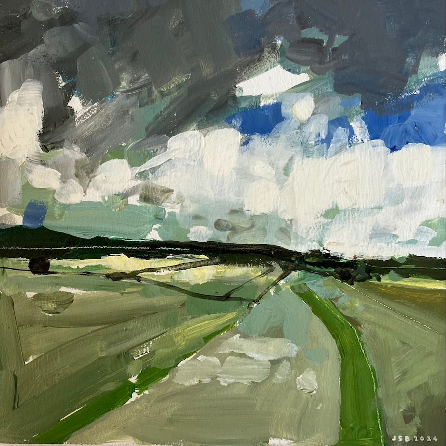 Downland near Glyndebourne by Julian Sutherland-Beatson