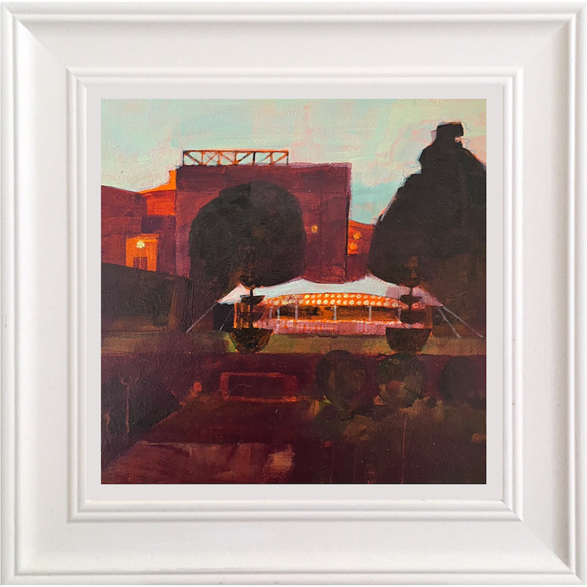 Glyndebourne at dusk 8.8.24 By Julian Sutherland-Beatson