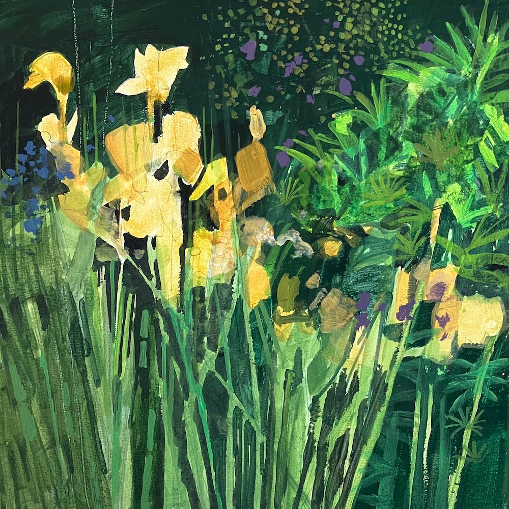 Spring flower border