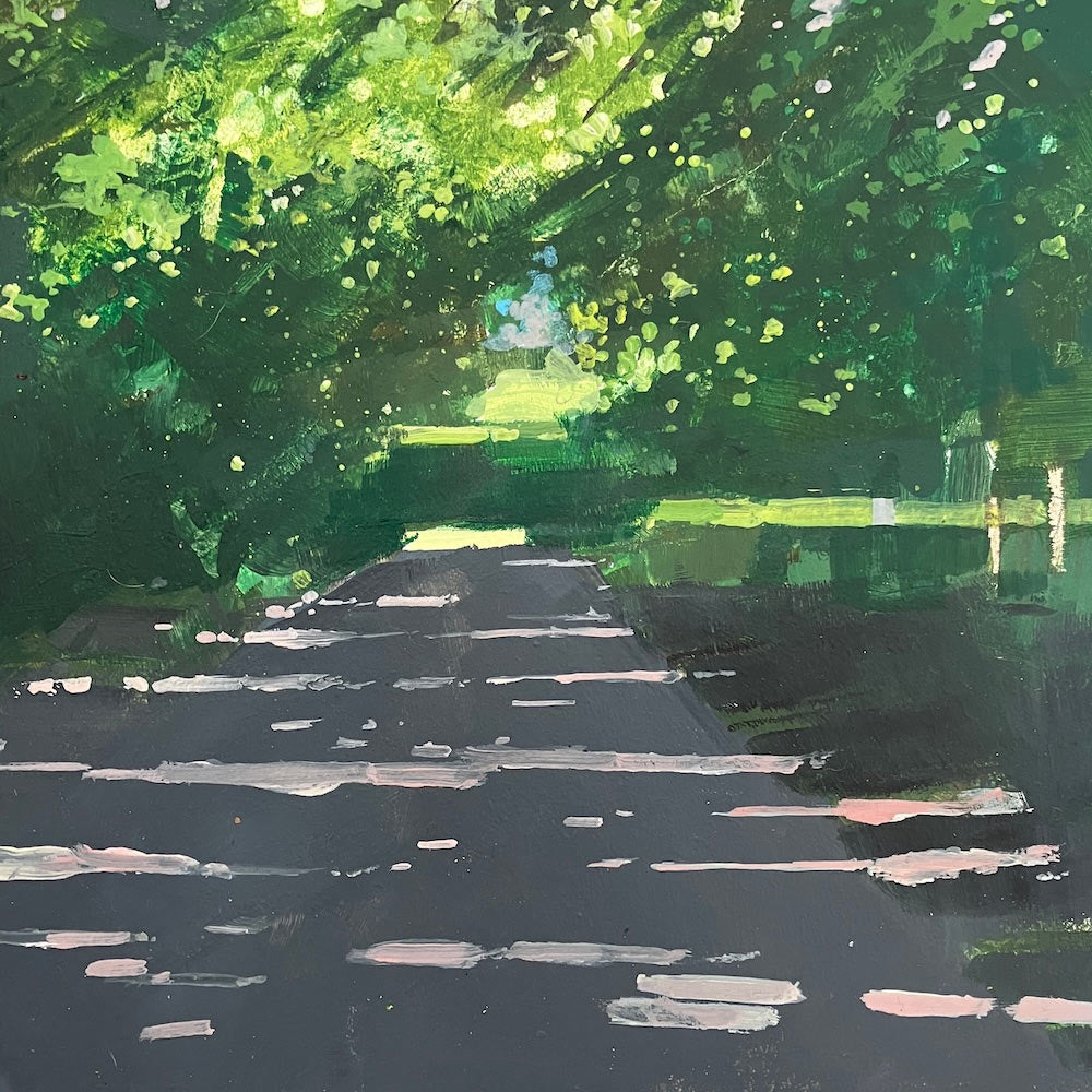 Country lane near Glyndebourne (2) 12.6.26 By Julian Sutherland-Beatson