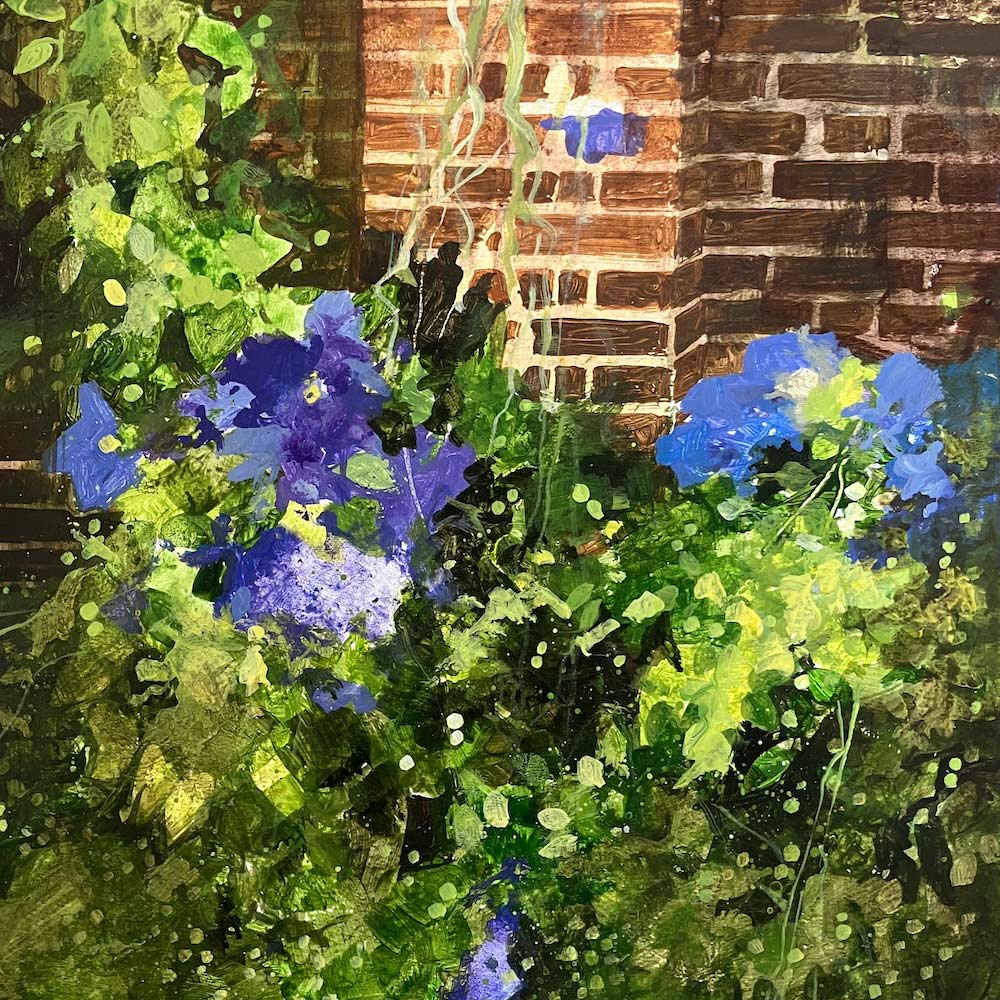 Flower border outside Mildmay restaurant 23.6.26 By Julian Sutherland-Beatson