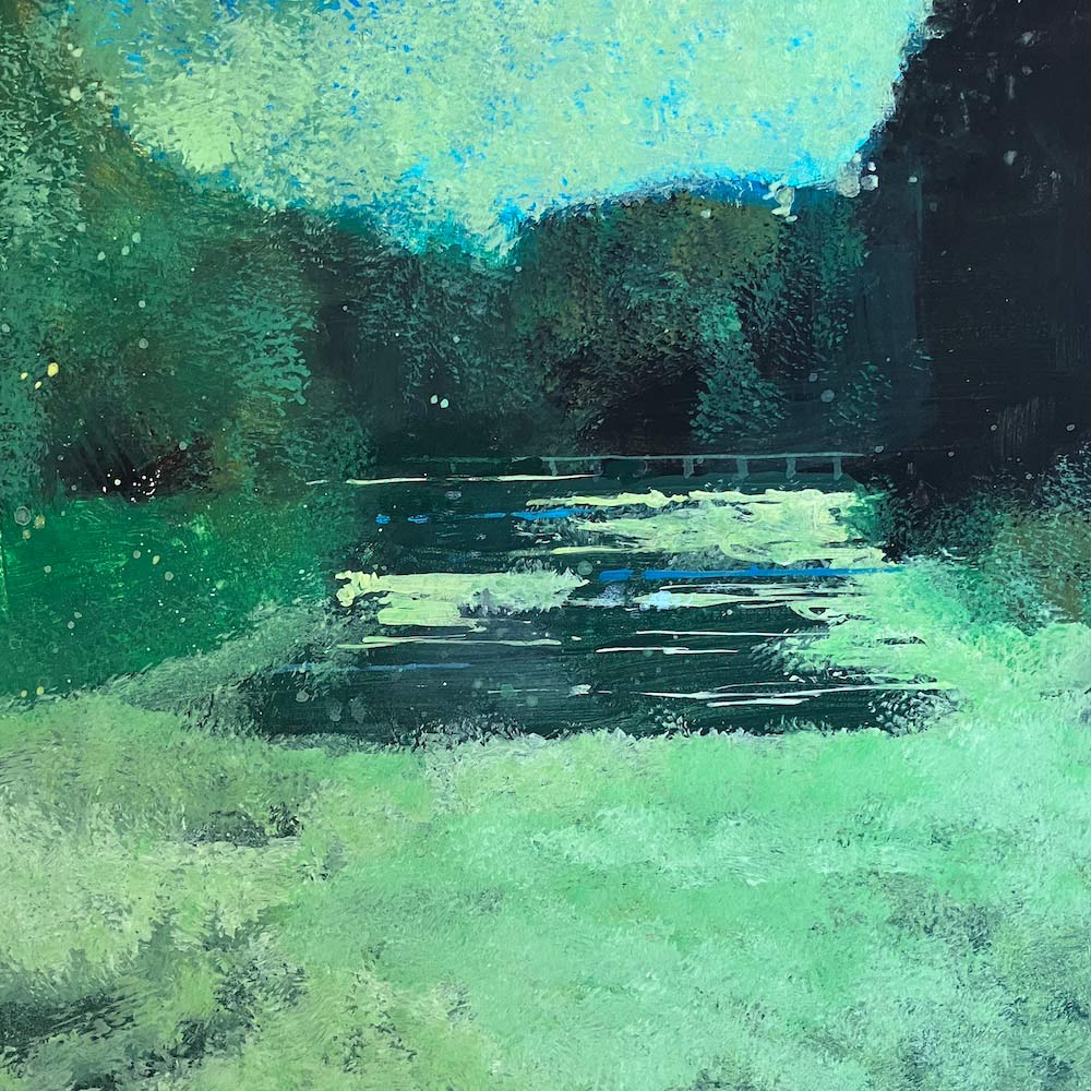 Towards the far end of the Lake 4.7.26 By Julian Sutherland-Beatson