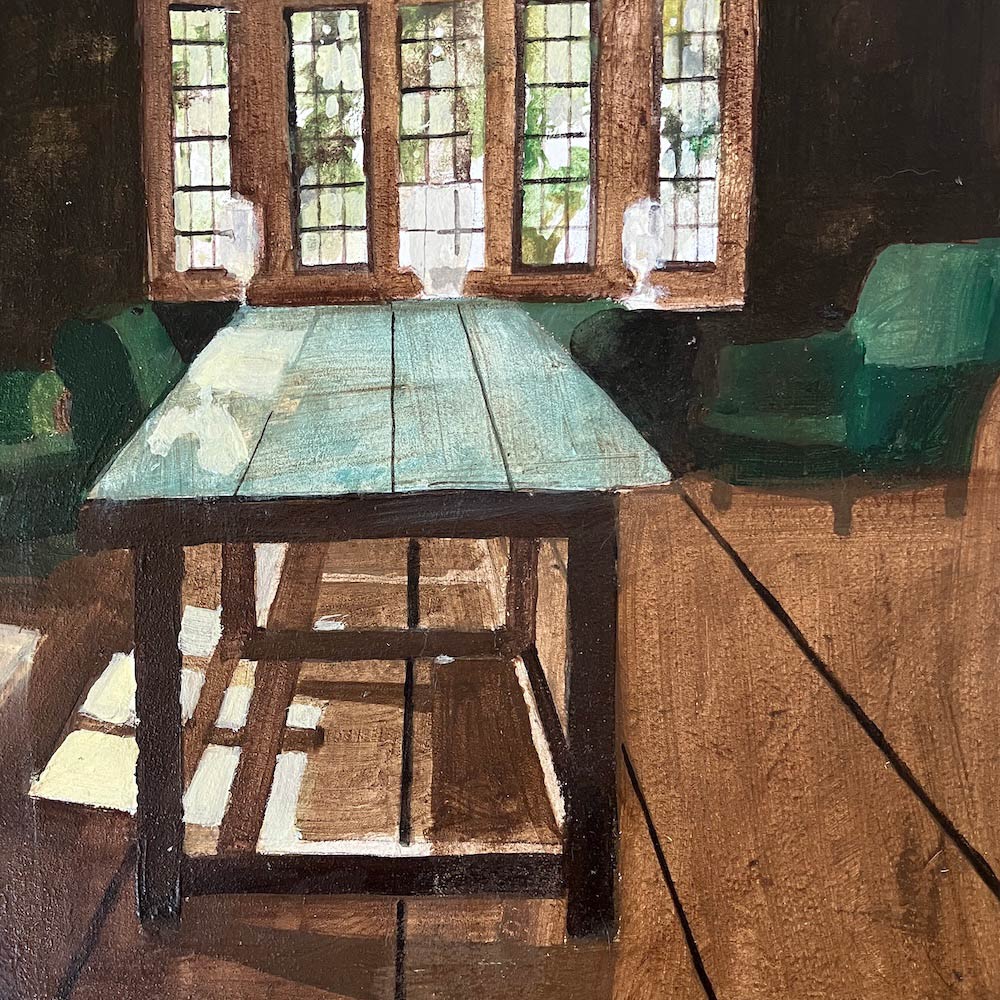 Table in the Old Green Room 22.7.26 By Julian Sutherland-Beatson