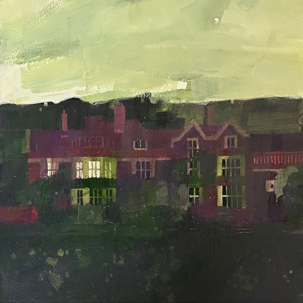 Glyndebourne House at dusk 9.8.26 By Julian Sutherland-Beatson