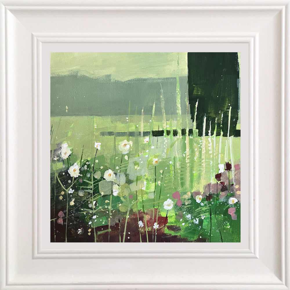 Flower border at dawn 10.8.26 By Julian Sutherland-Beatson