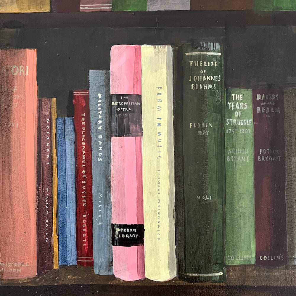 Bookshelf in the Organ Room By Julian Sutherland-Beatson