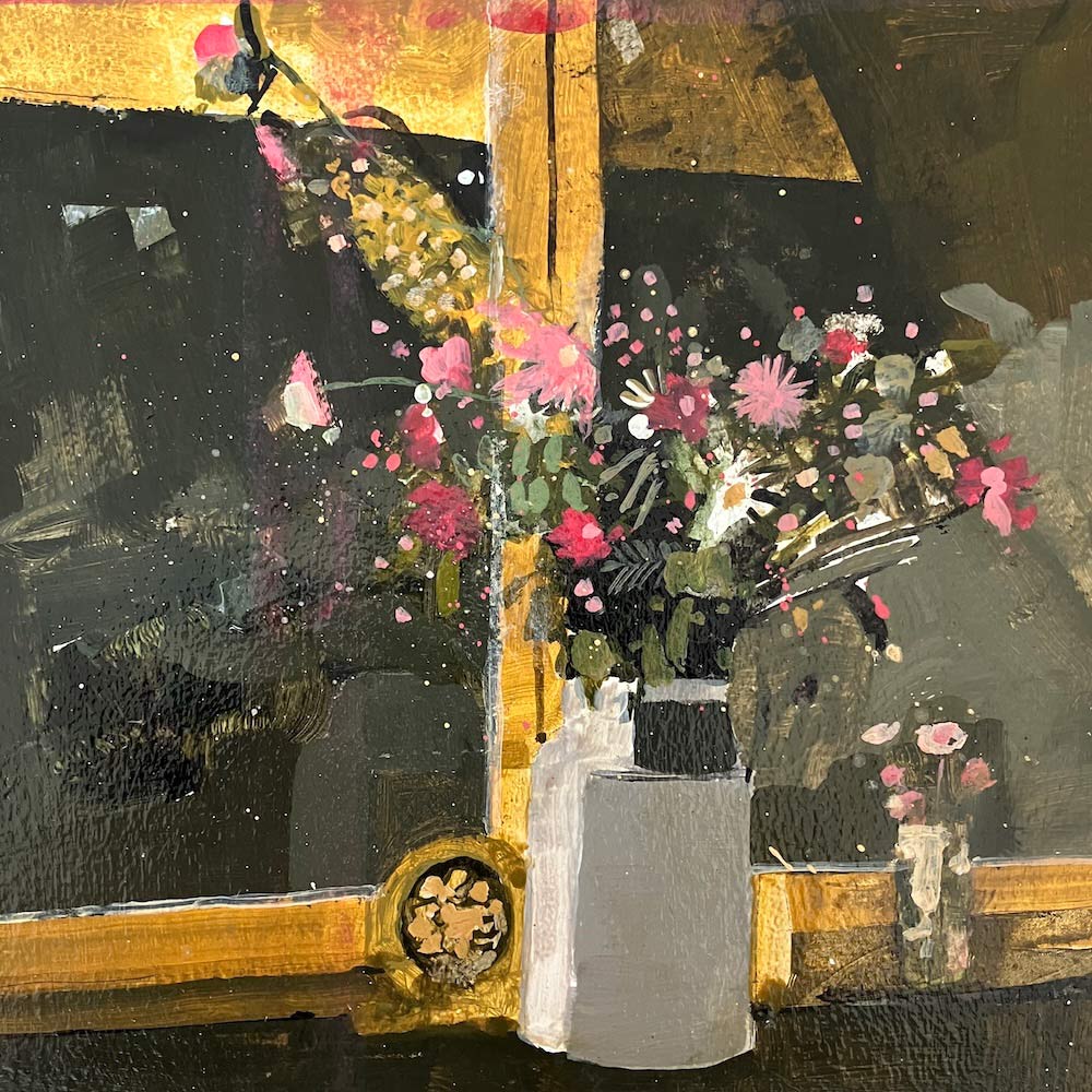 Summer Flowers in Ceramic Jug 16.7.25 By Julian Sutherland-Beatson