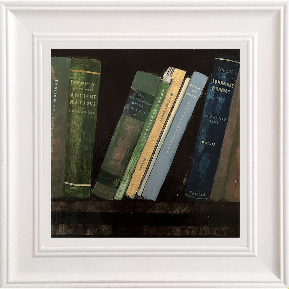 Bookshelf in the Organ Room 17.7.25 By Julian Sutherland-Beatson