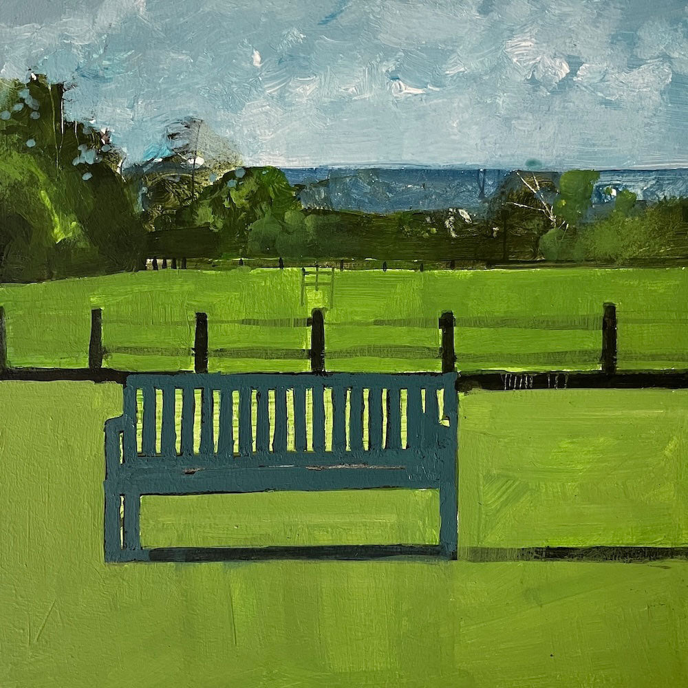 Bench with Downland beyond 2.6.25 By Julian Sutherland-Beatson