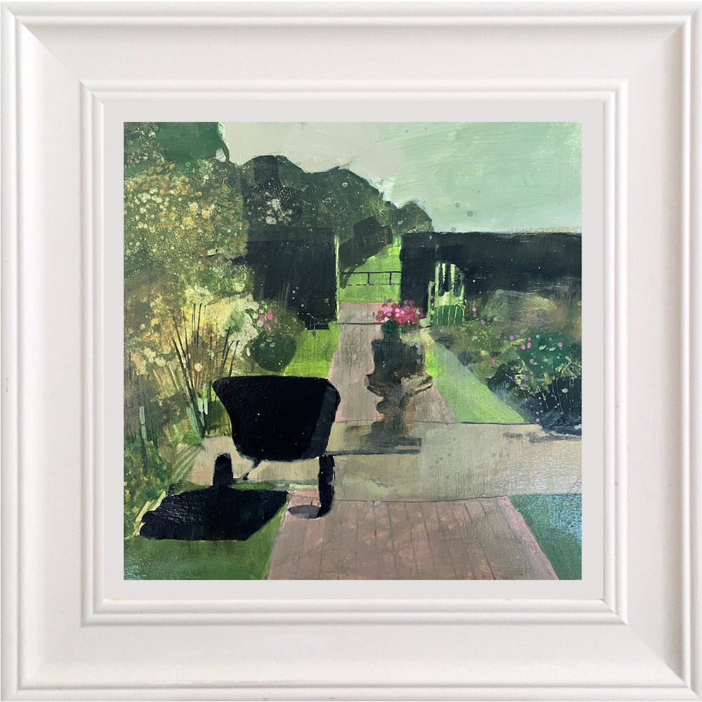 Gardens with wheelbarrow 25.6.25 By Julian Sutherland-Beatson