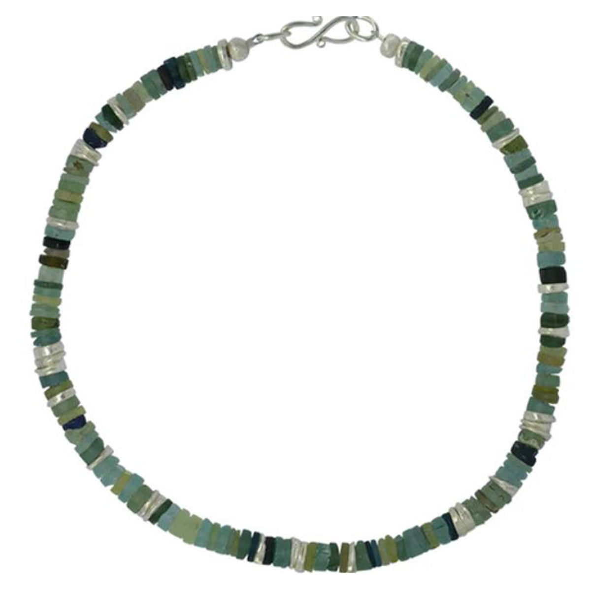 Antique Glass Button Necklace
