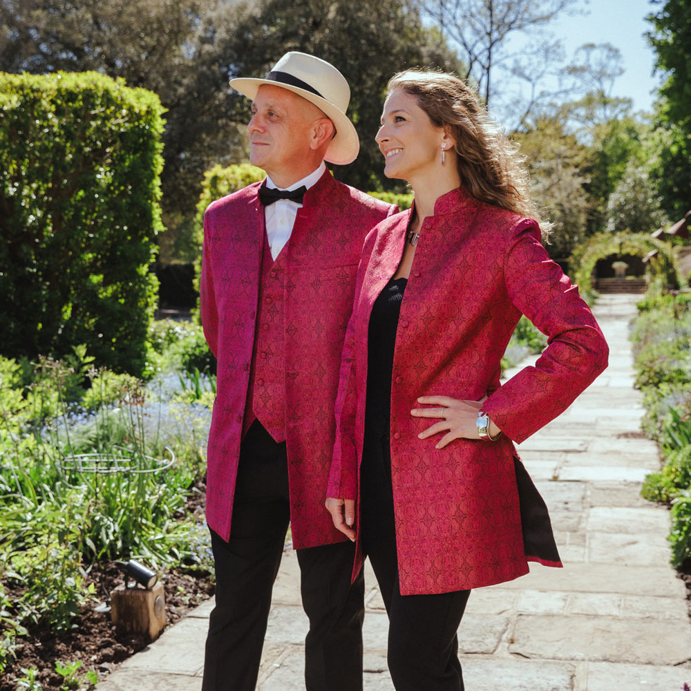 Arundel Pink Royal Jacquard Coat