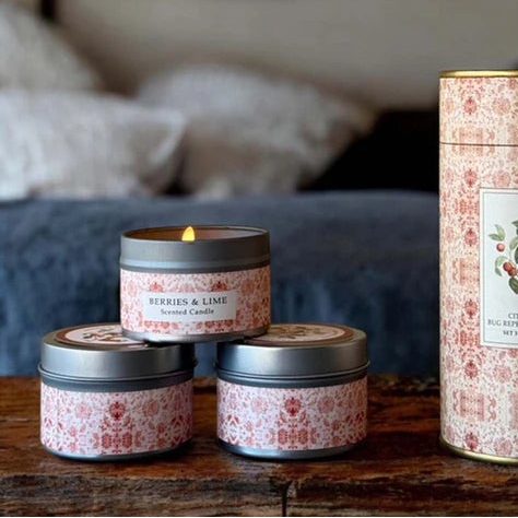 Red Berries  & Lime Citronella Candle