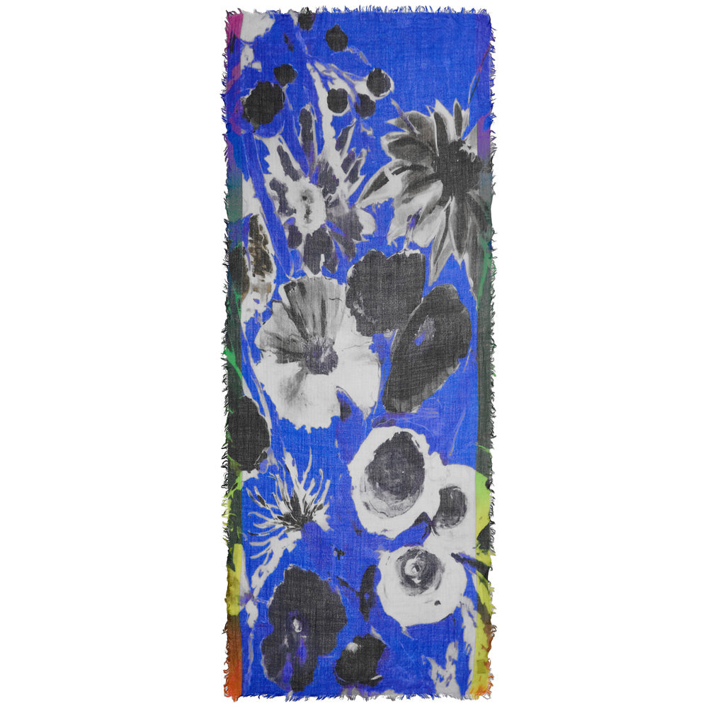 Big Flower Wool Scarf