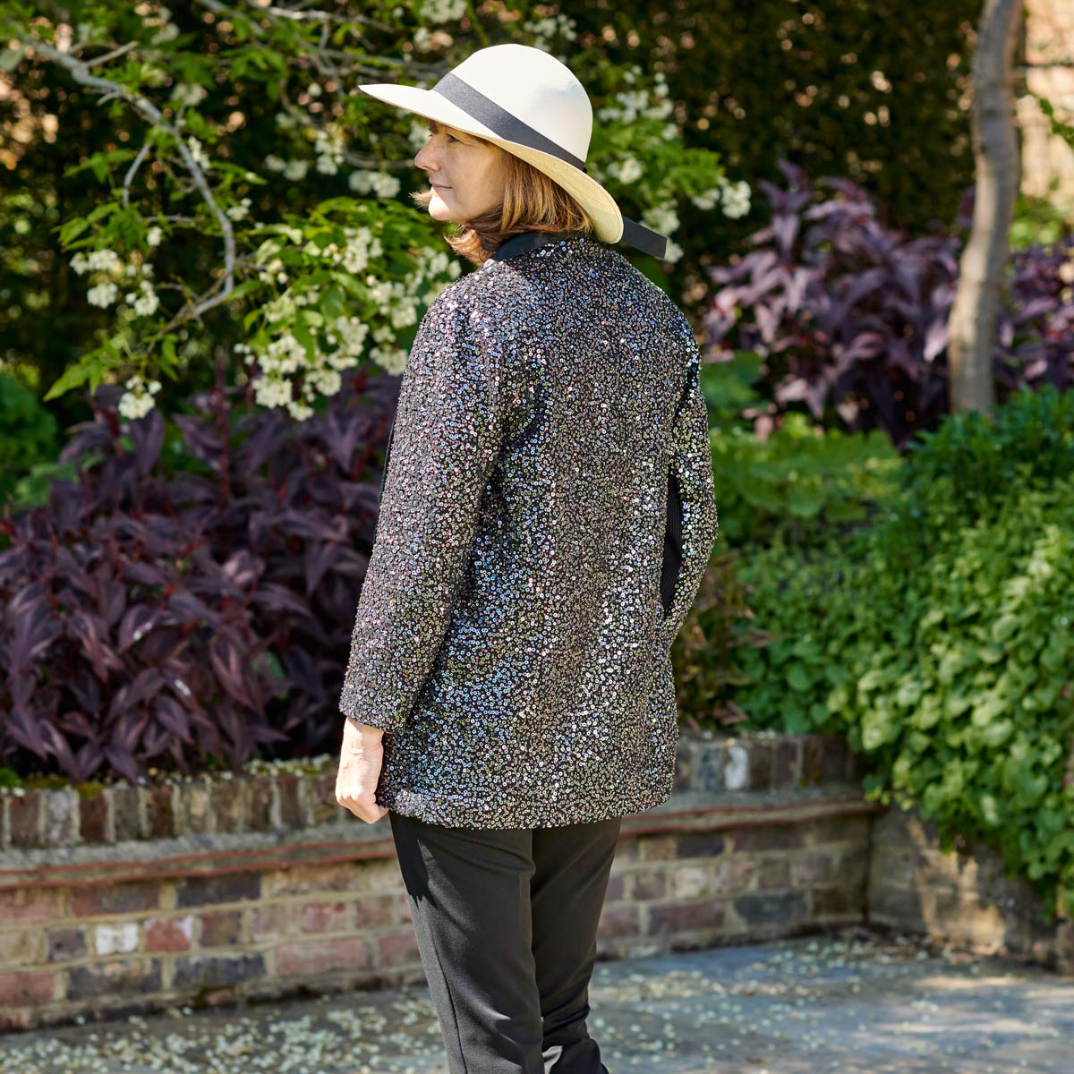 Black Charlotte Sequin Jacket
