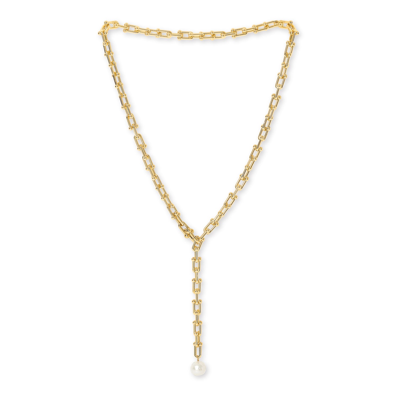 Chain & Pearl Necklace