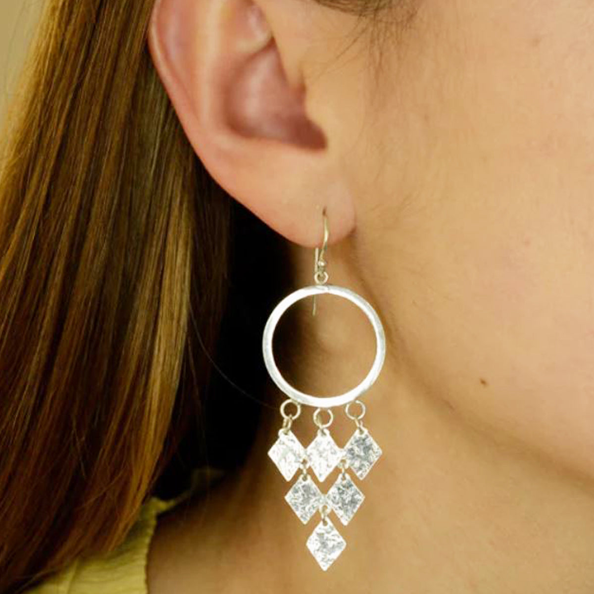 Chandelier Silver Earrings