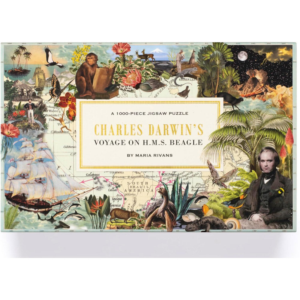 Charles Darwin Voyage On HMS Beagle Jigsaw Puzzle By Maria Rivans