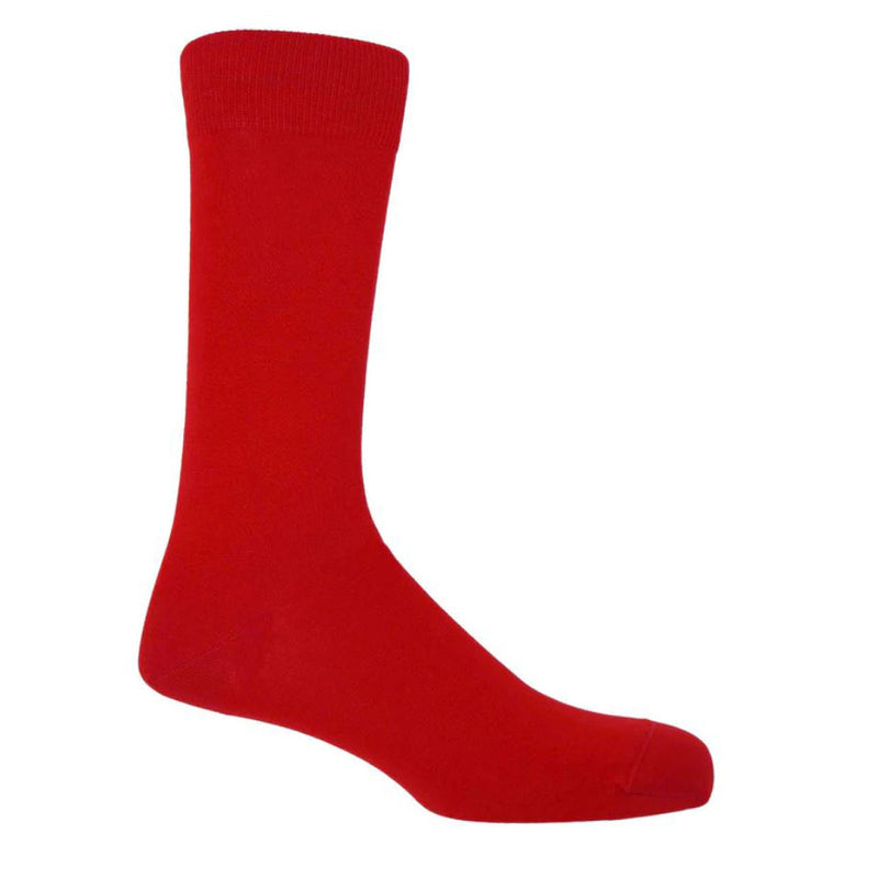 Classic Red Mens Egyptian Cotton Socks