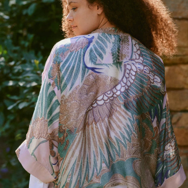 Crane Plaster Kimono