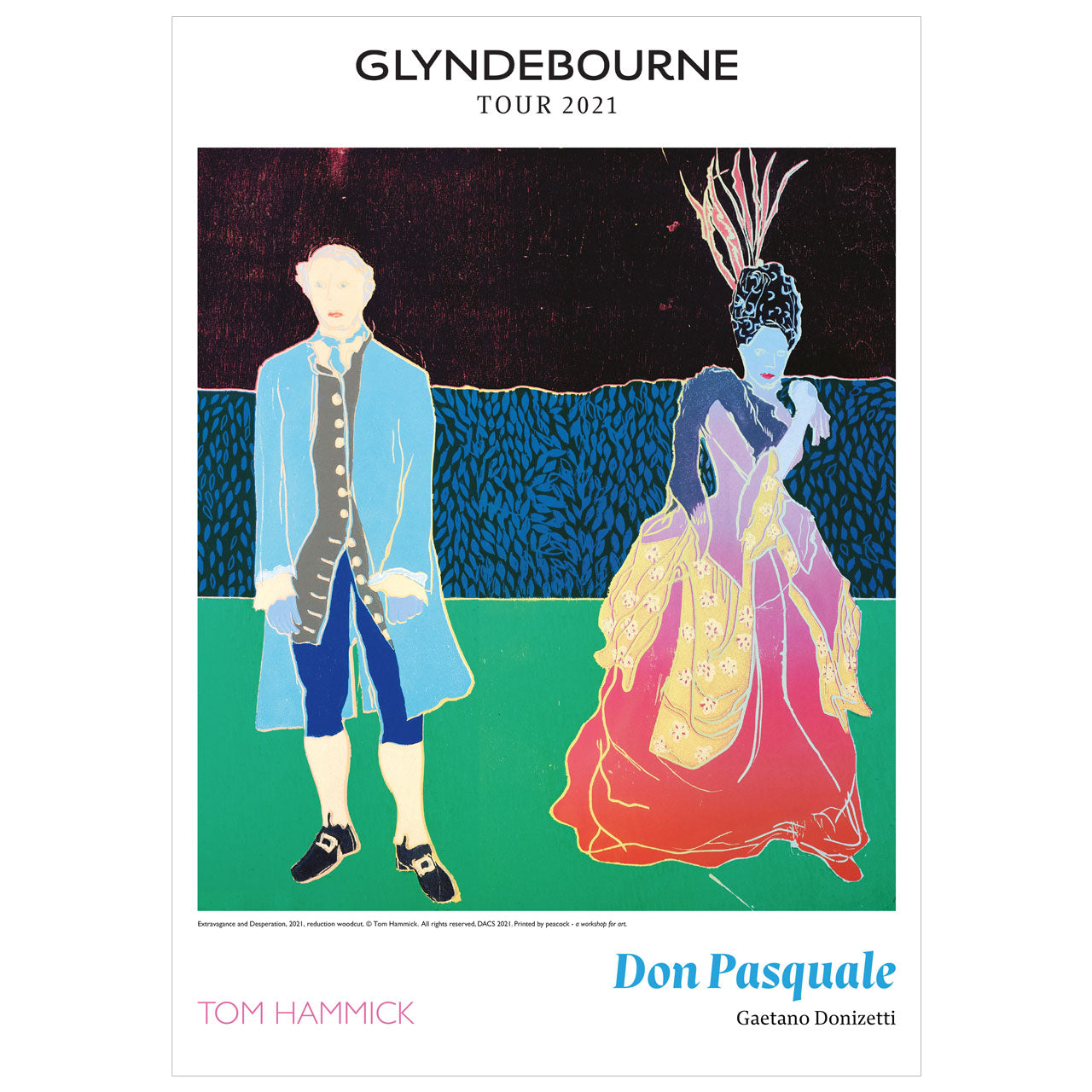 Don Pasquale Limited Edition Signed Poster 2021 by Tom Hammick Glyndebourne Shop