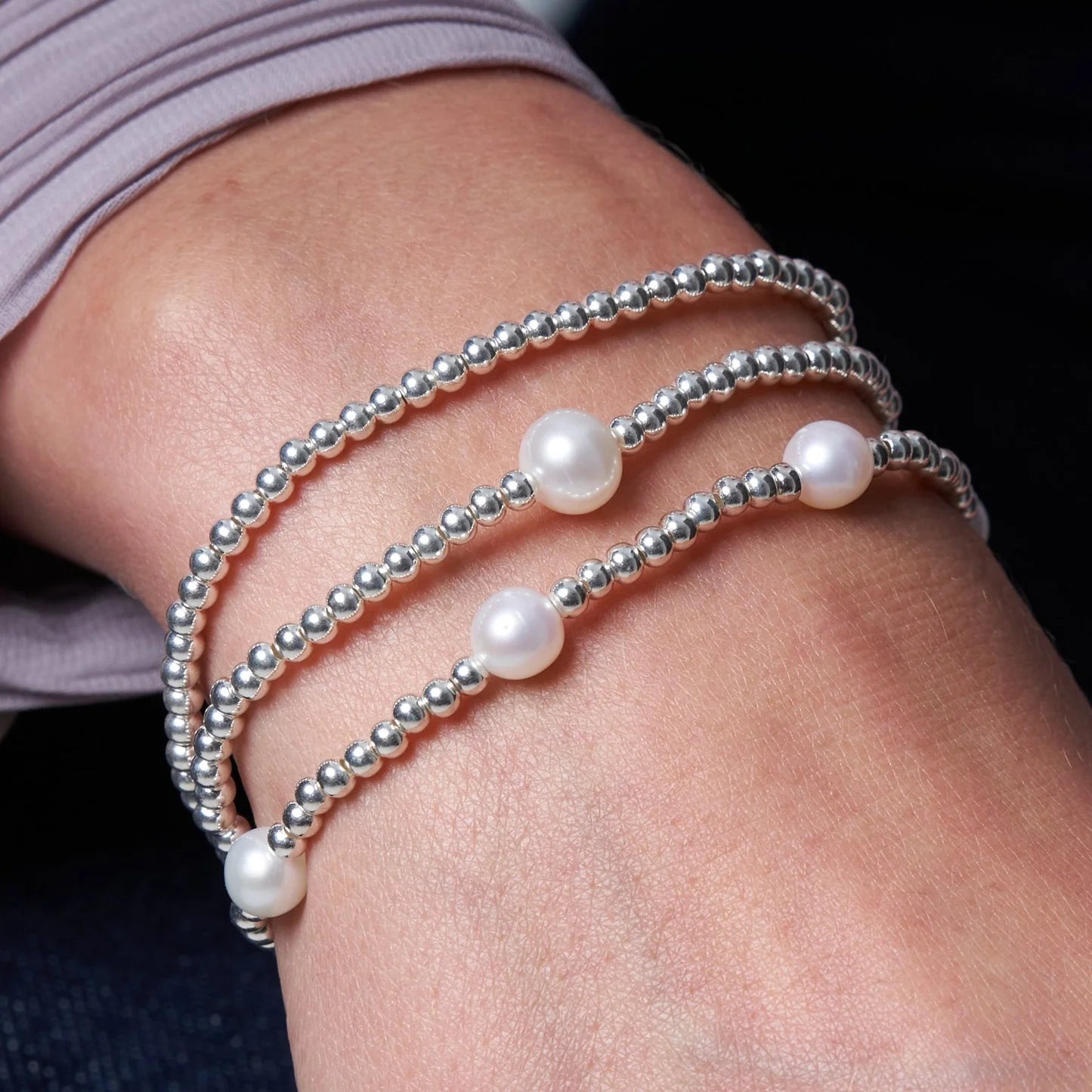 Silver Bracelet With Large Cultured Freshwater Pearl