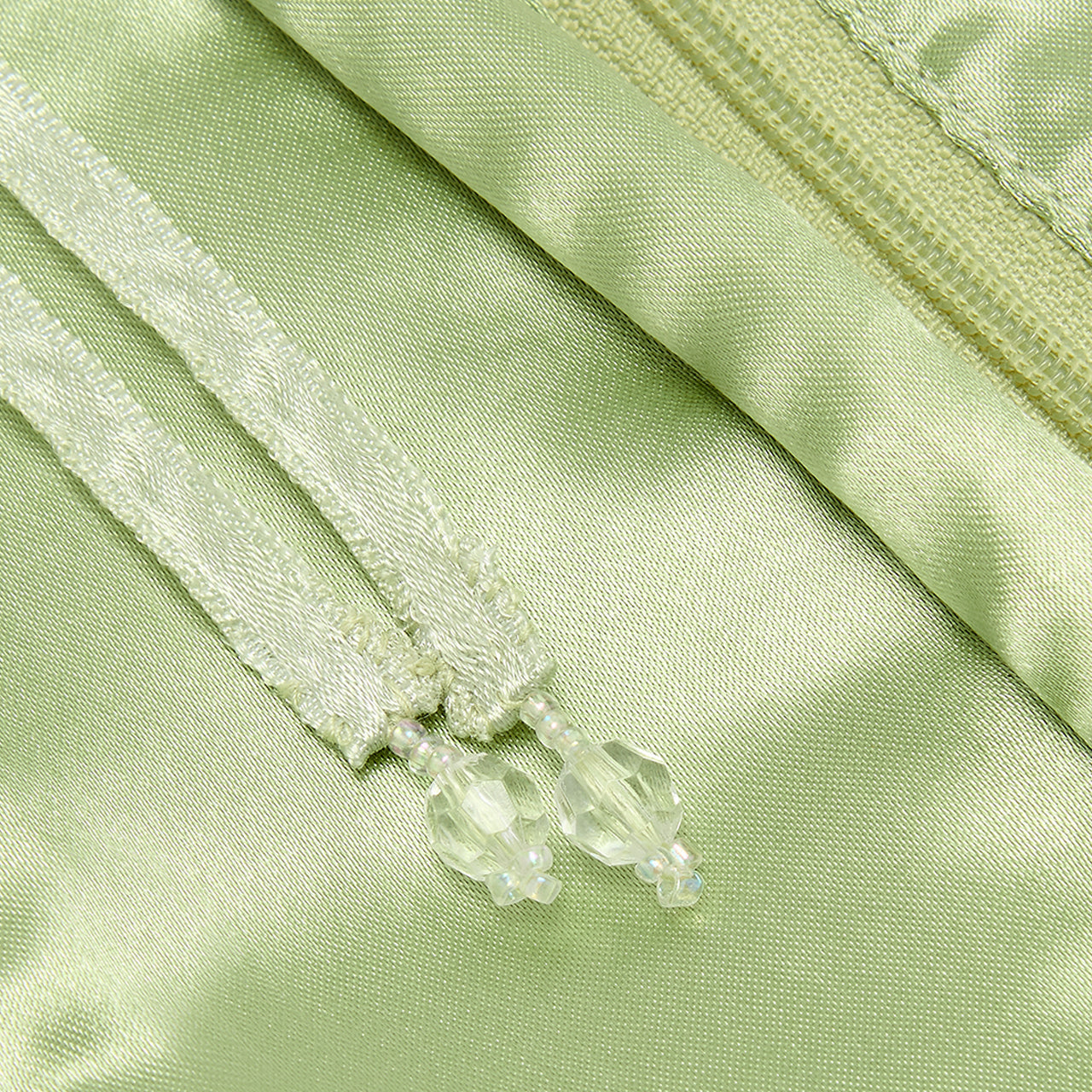 Embroidered Green Jewellery Roll Glyndebourne Shop