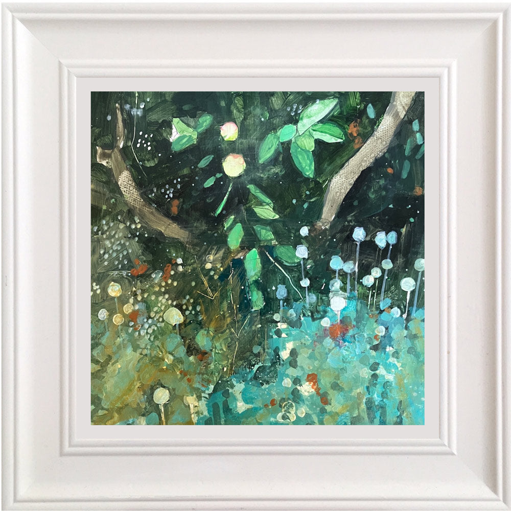 Floral foliage under apple tree By Julian Sutherland-Beatson