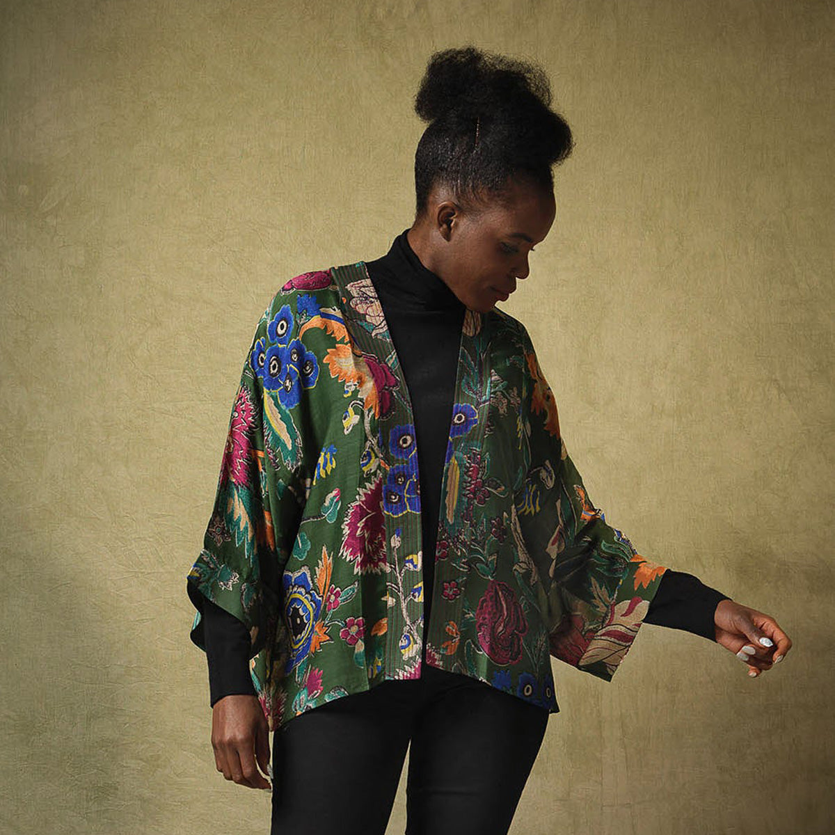 Kimono jacket deals green