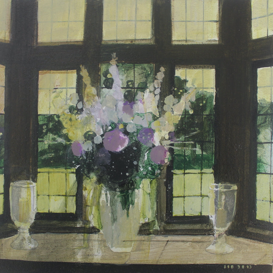 Flower vase in the Old green Room 3.8.23 by Julian Sutherland-Beatson Glyndebourne Shop